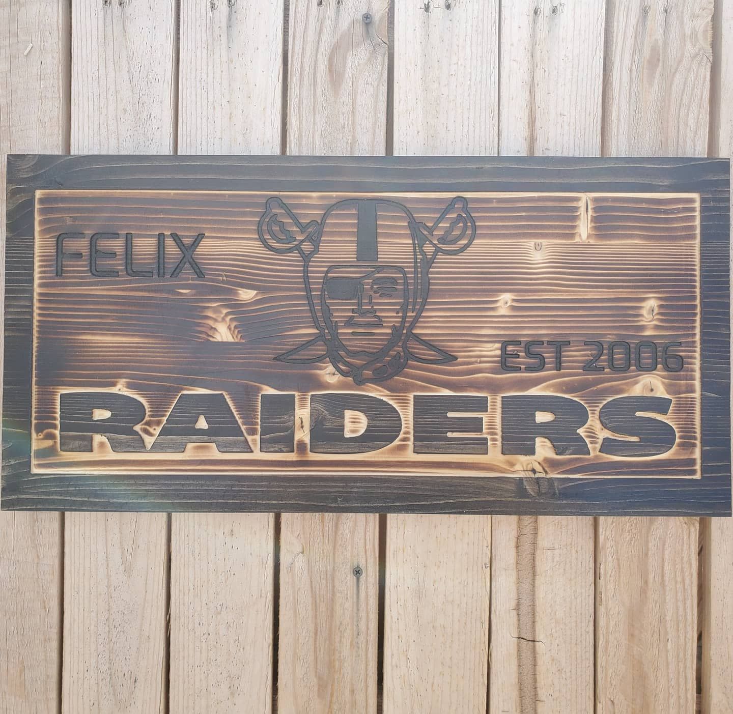 Wooden sign with