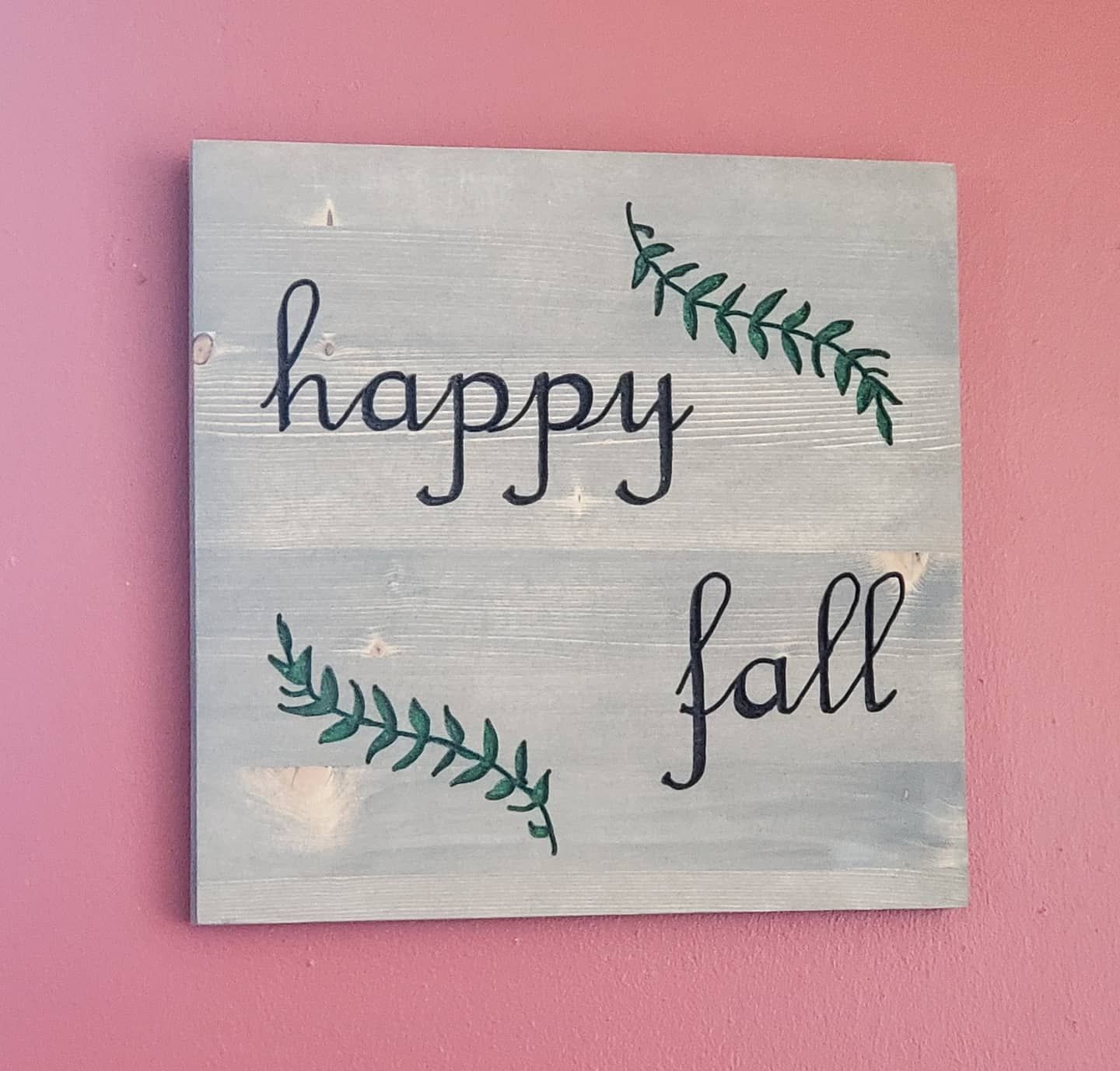 Wooden sign: