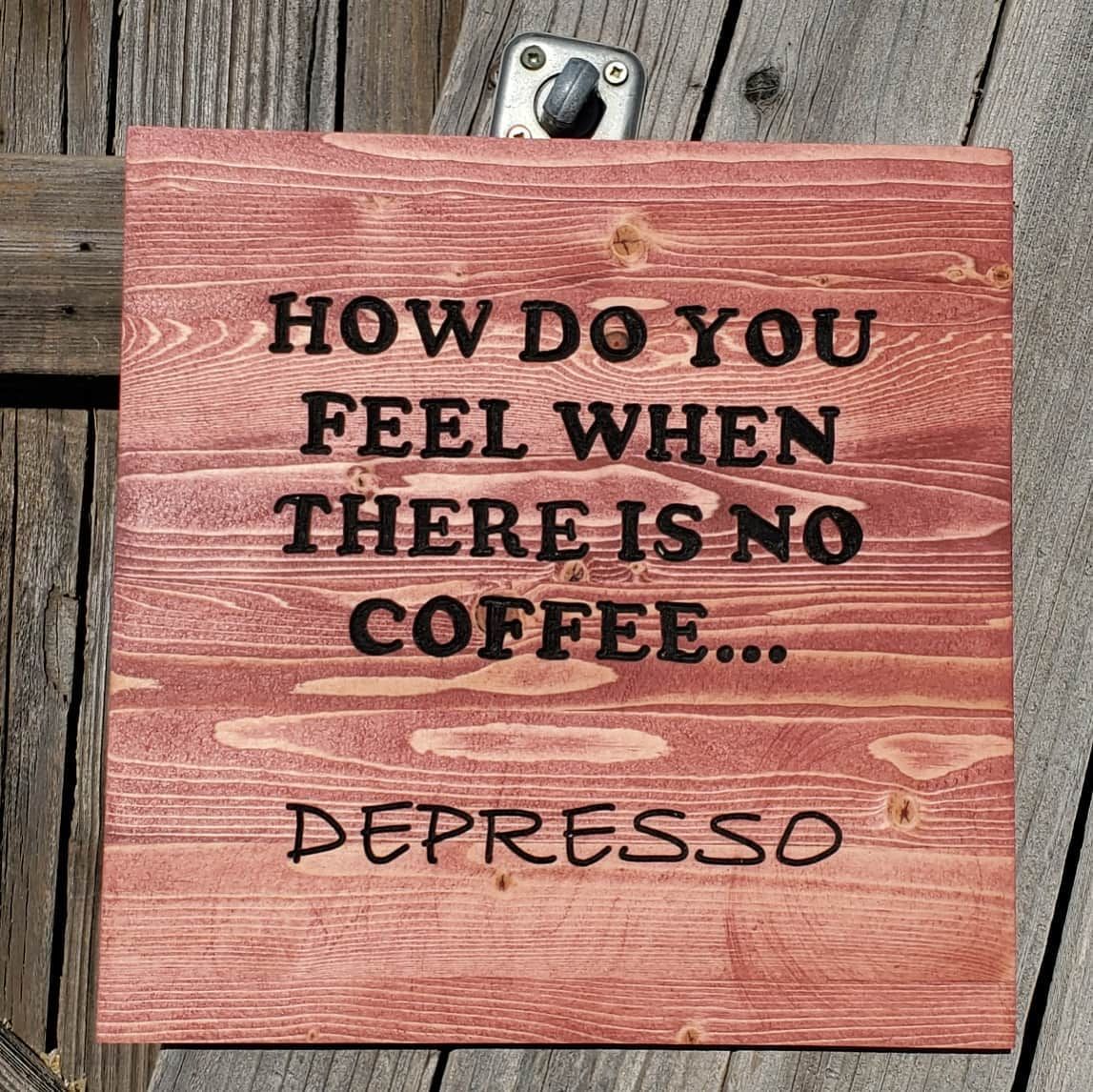 Wooden sign with
