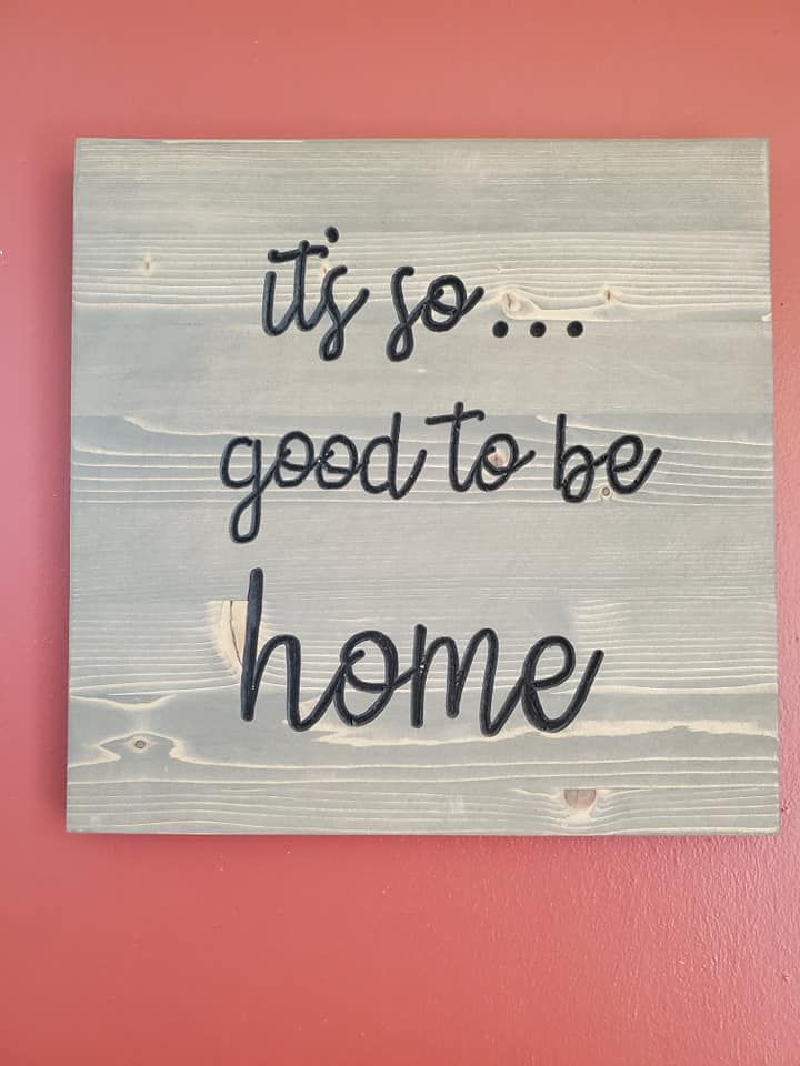 Wooden sign with the words