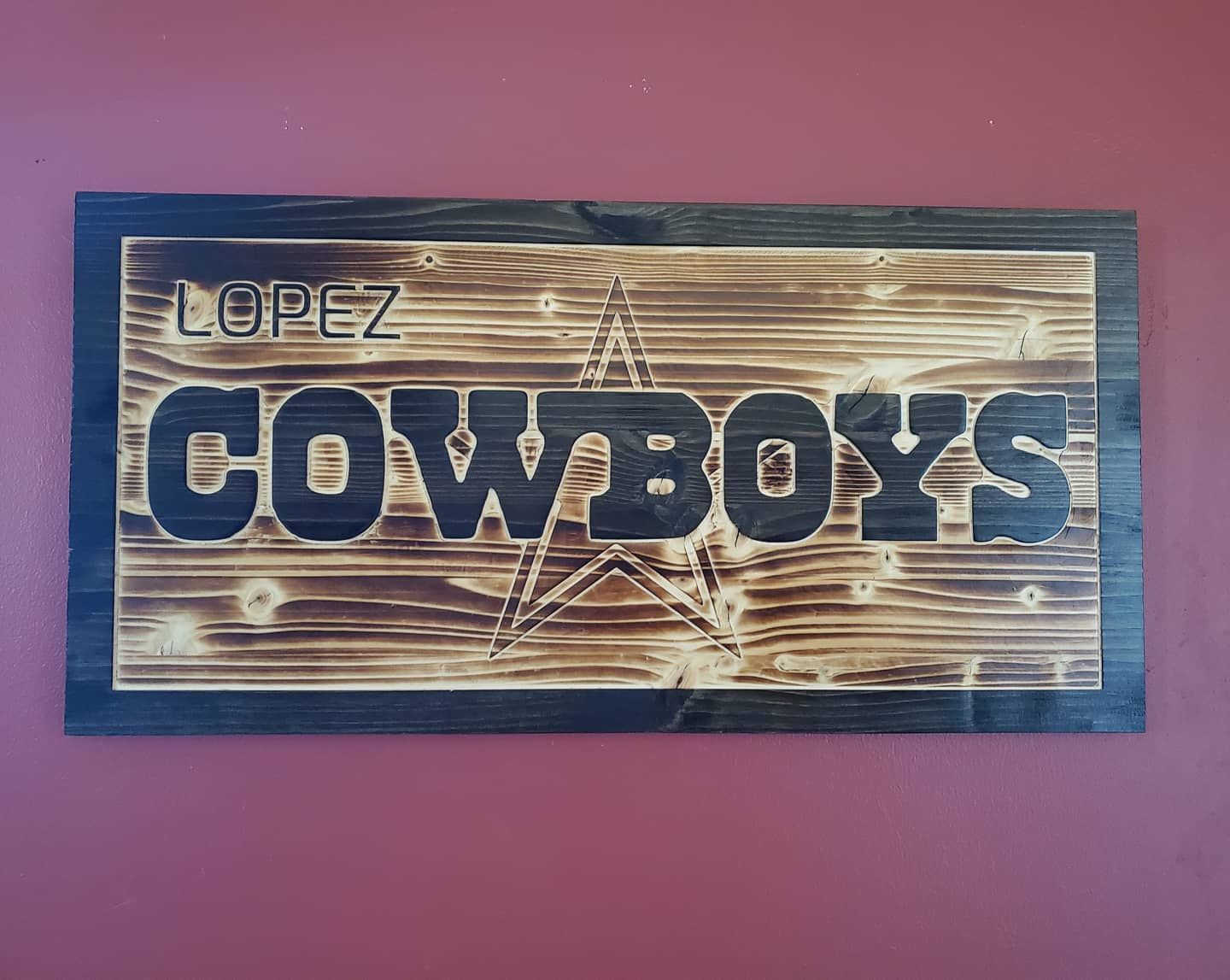 Wood sign with