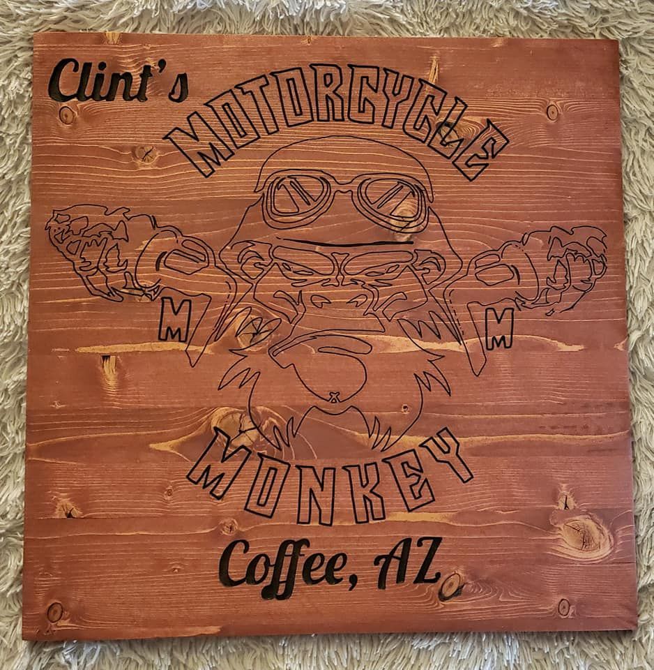 Wooden sign: