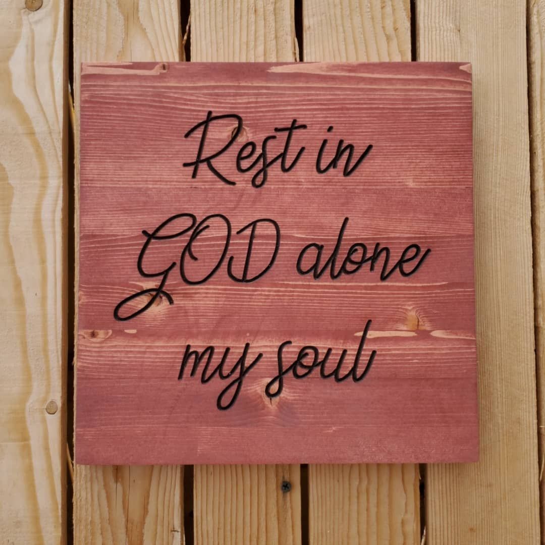 Wooden sign with