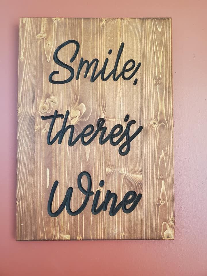 Wooden sign: