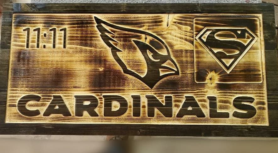 Wood sign with