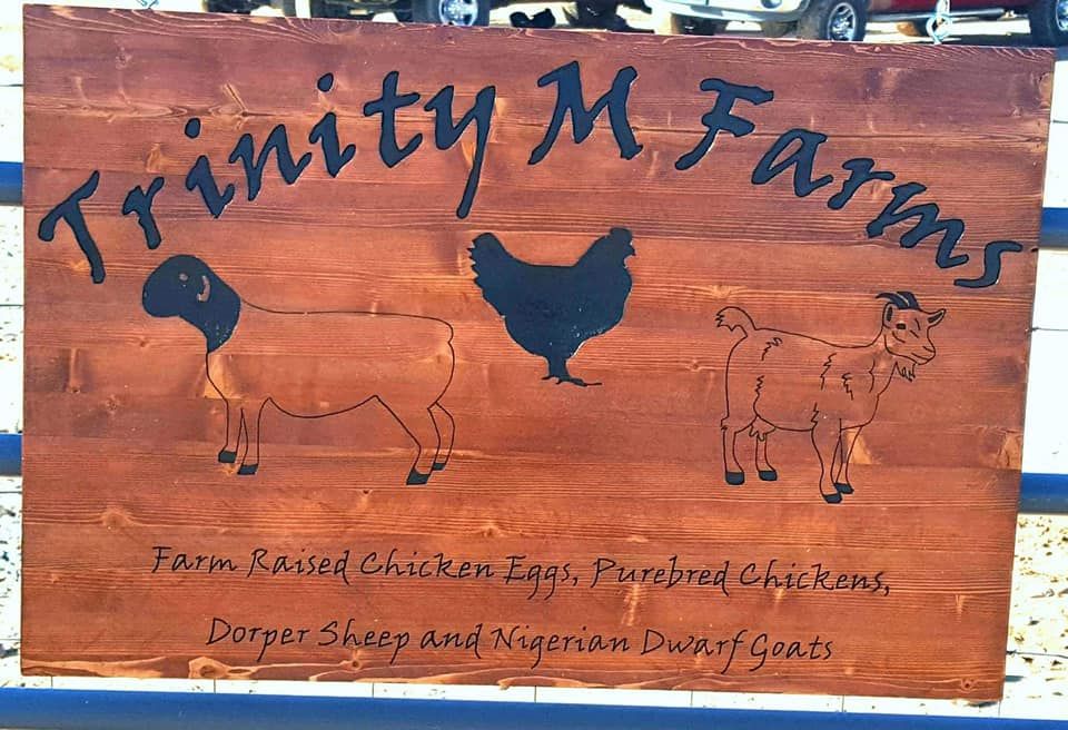 Wooden sign for