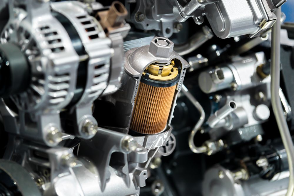 A Close Up Of A Car Engine With A Filter In It — Hastings Diesel Service In Port Macquarie, NSW
