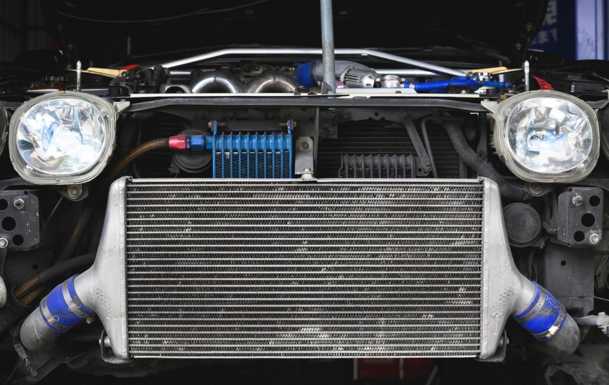 A Car With A Radiator On The Front Of It — Hastings Diesel Service In Wauchope, NSW