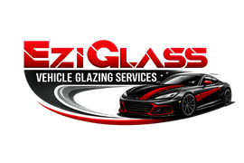 The EziGlass logo, Local Hereford windscreen and chip repair company, autoglass car glass and vehicle glazing glass services.