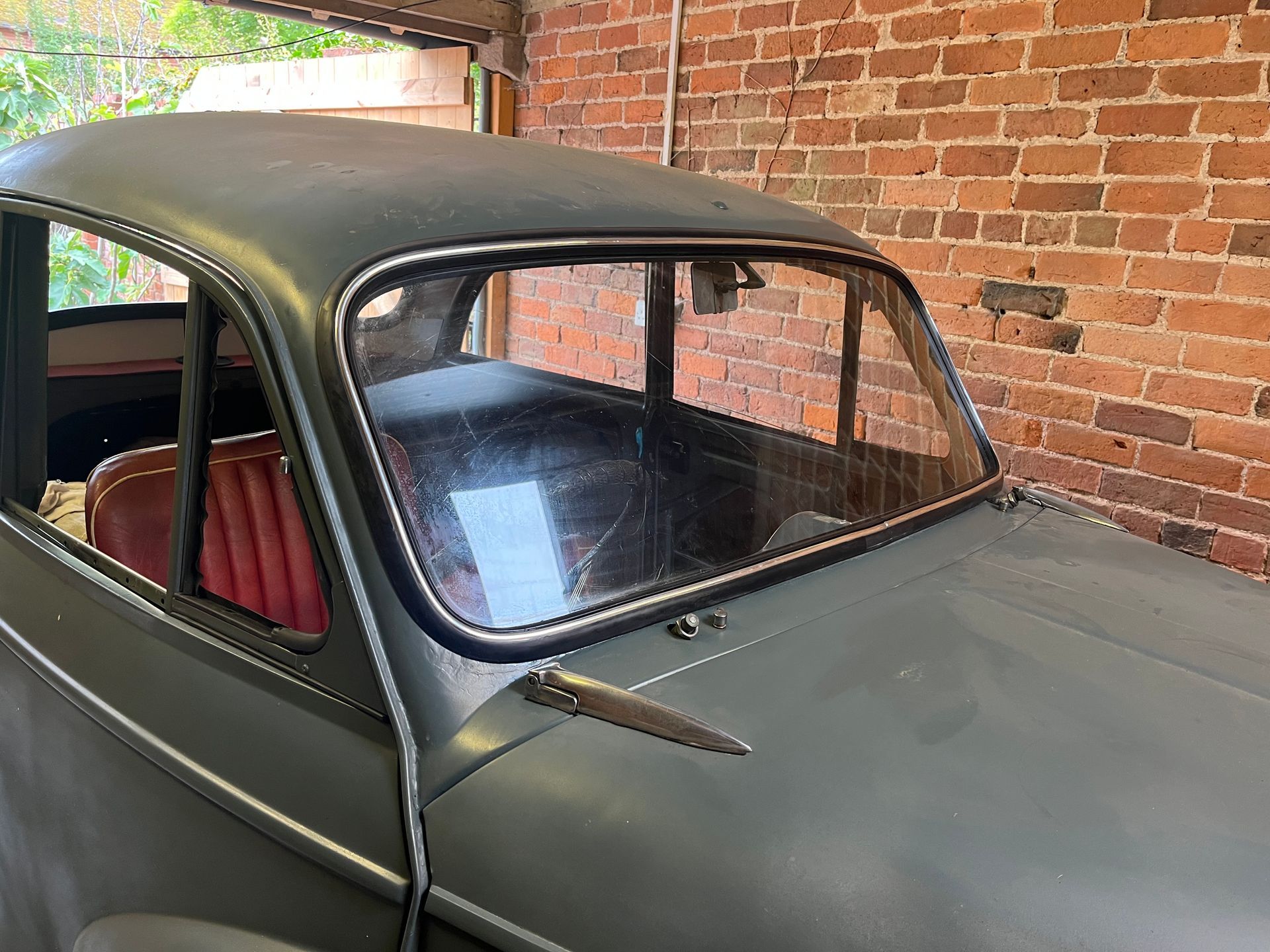 Eziglass - Vehicle Glazing Services gallery image. Escort mk2 windscreen rubber and chip repair.