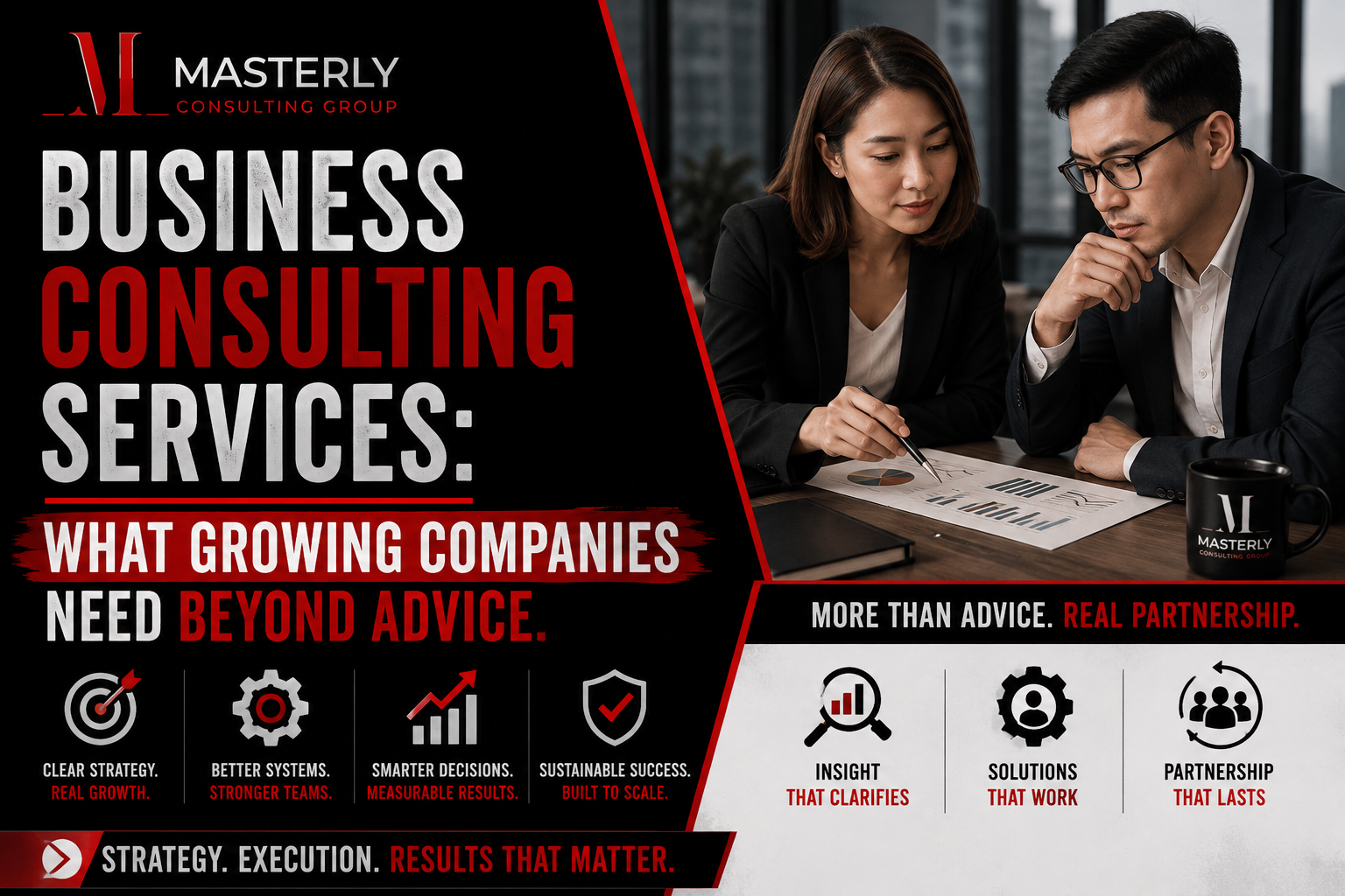 Business consulting services for growth and execution