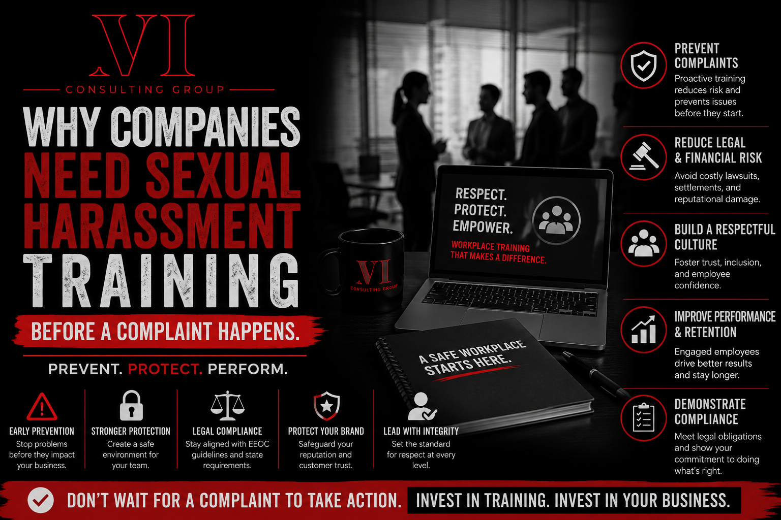 Sexual harassment training for workplace employees