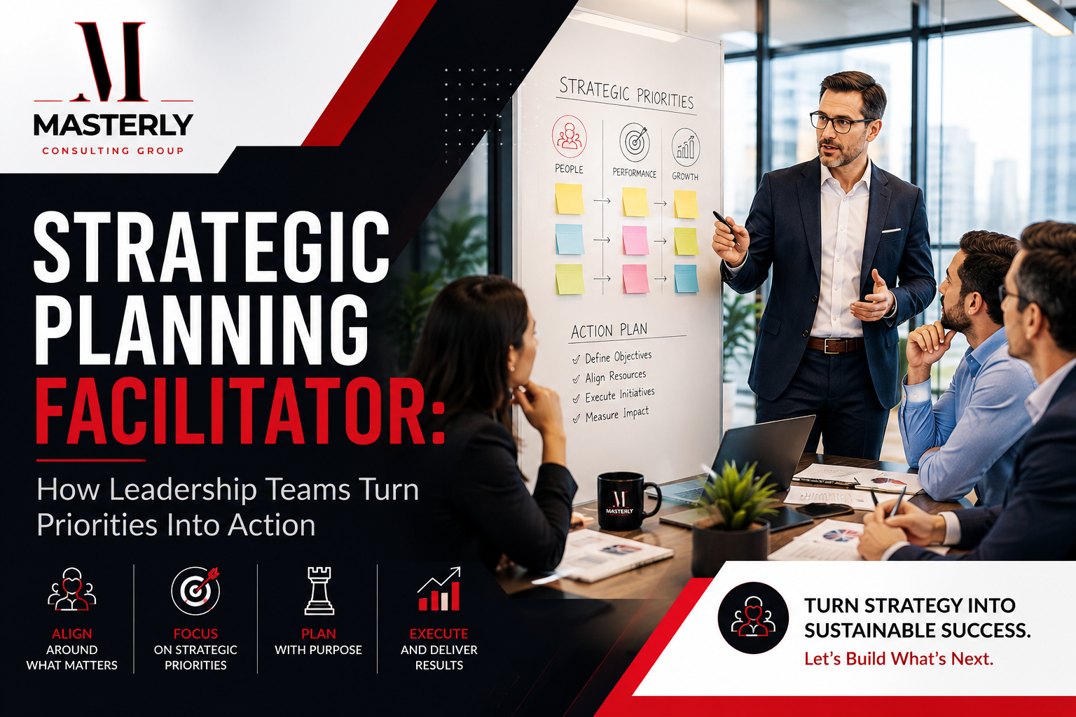 Facilitator explaining & consulting