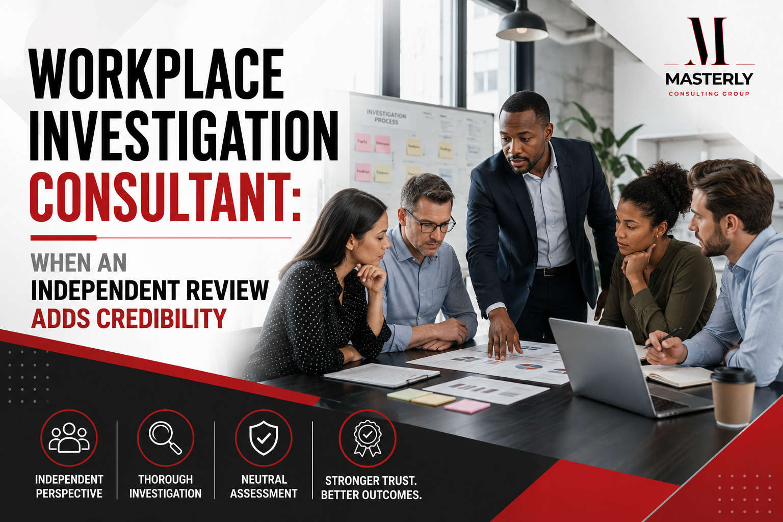 Independent workplace investigation consultant meeting with HR 