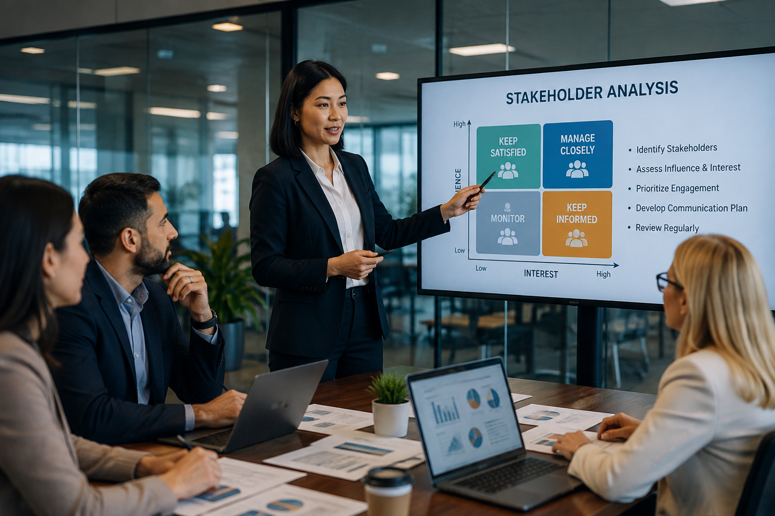 Premium realistic visual for stakeholder analysis