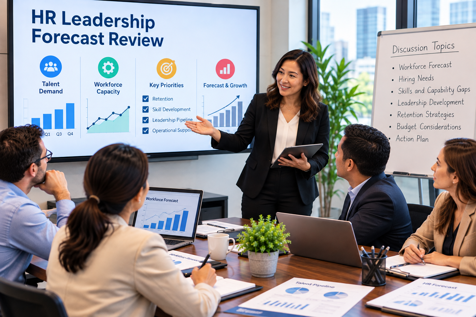 HR leadership forecast review