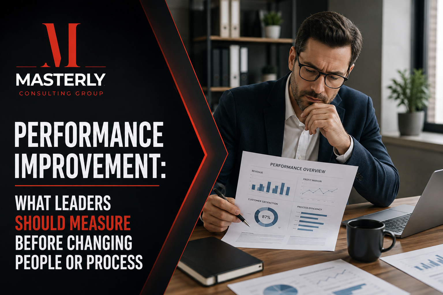 Performance improvement checklist for metrics, accountability, and performance gaps.
