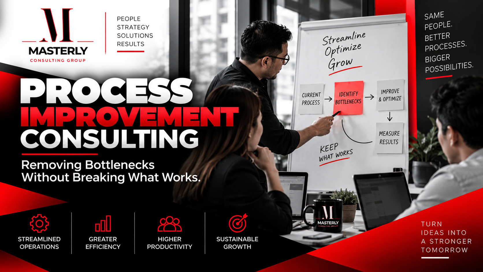 Process improvement consulting for cleaner workflows and stronger execution.