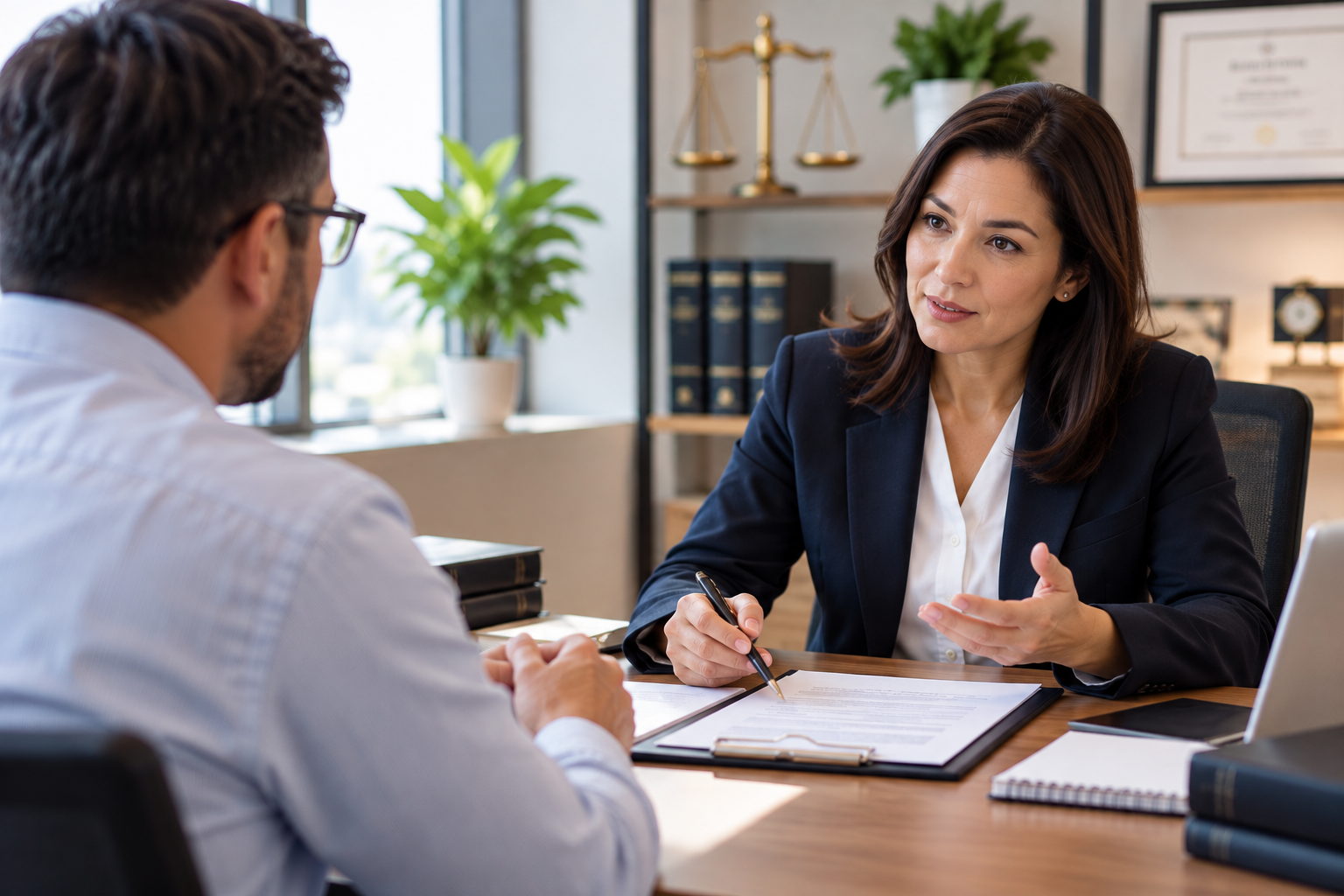 professional consultation/service scene