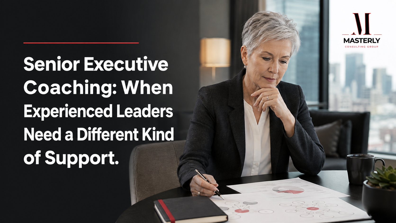 Senior executive coaching session focused on leadership decisions.