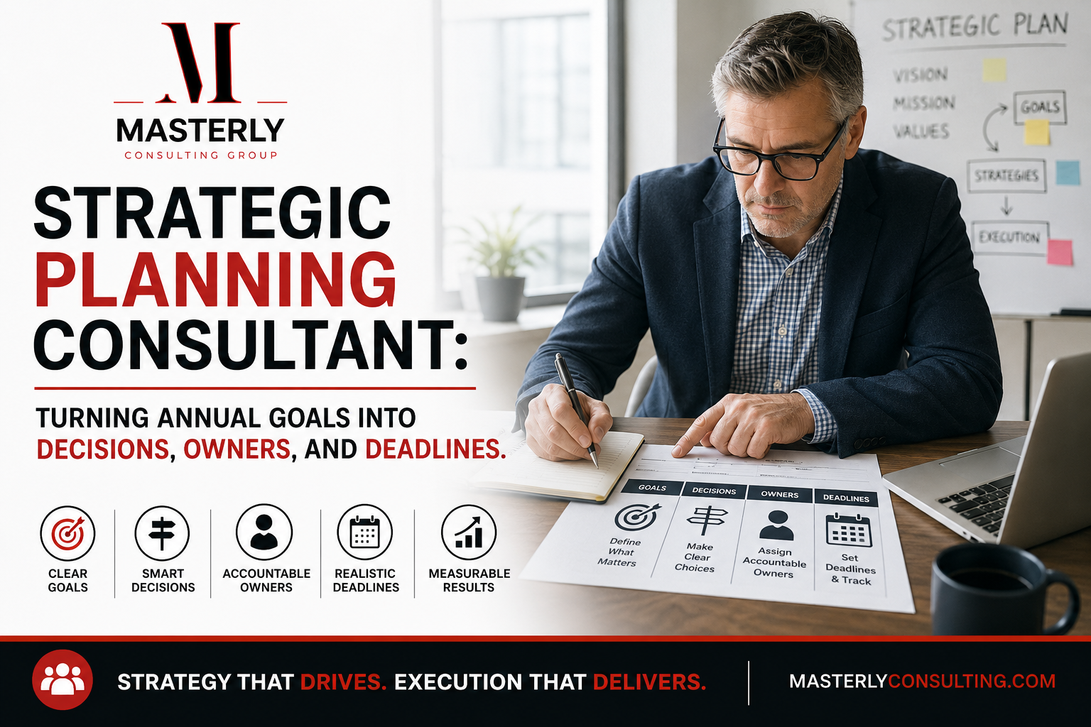 Strategic planning consultant for business growth