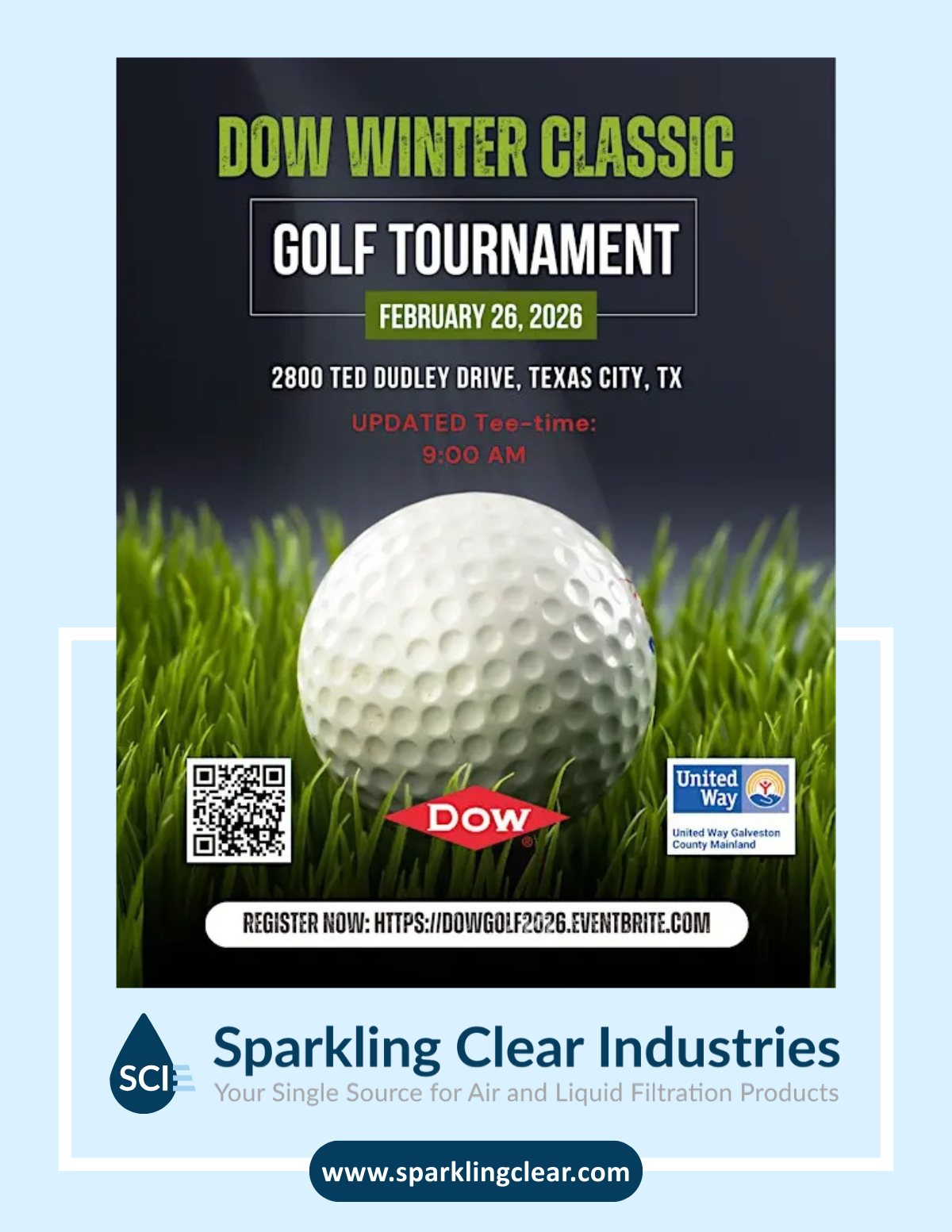 Golf tournament poster: 