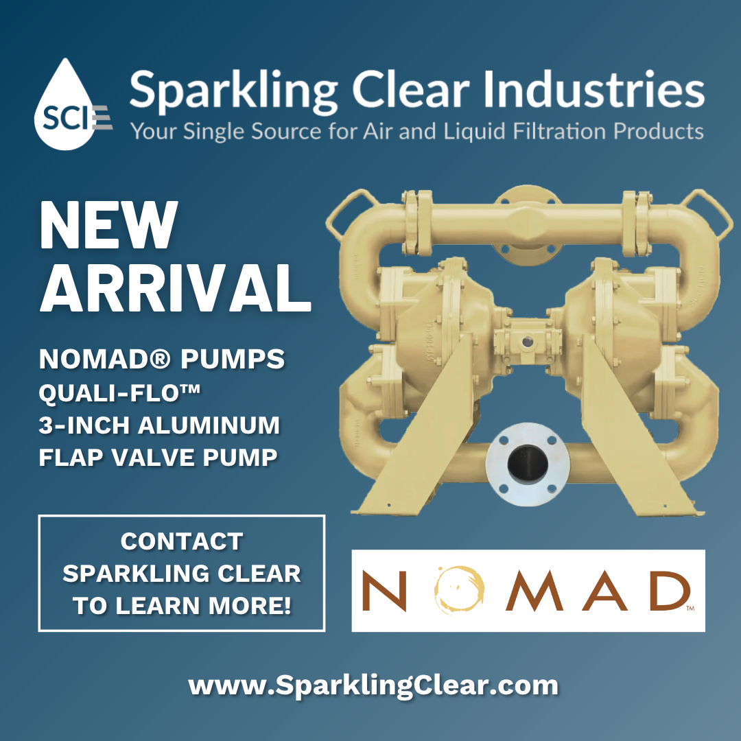 New NOMAD® QUALI-FLO™ 3-Inch Aluminum Flap Valve Pump from Sparkling Clear Industries