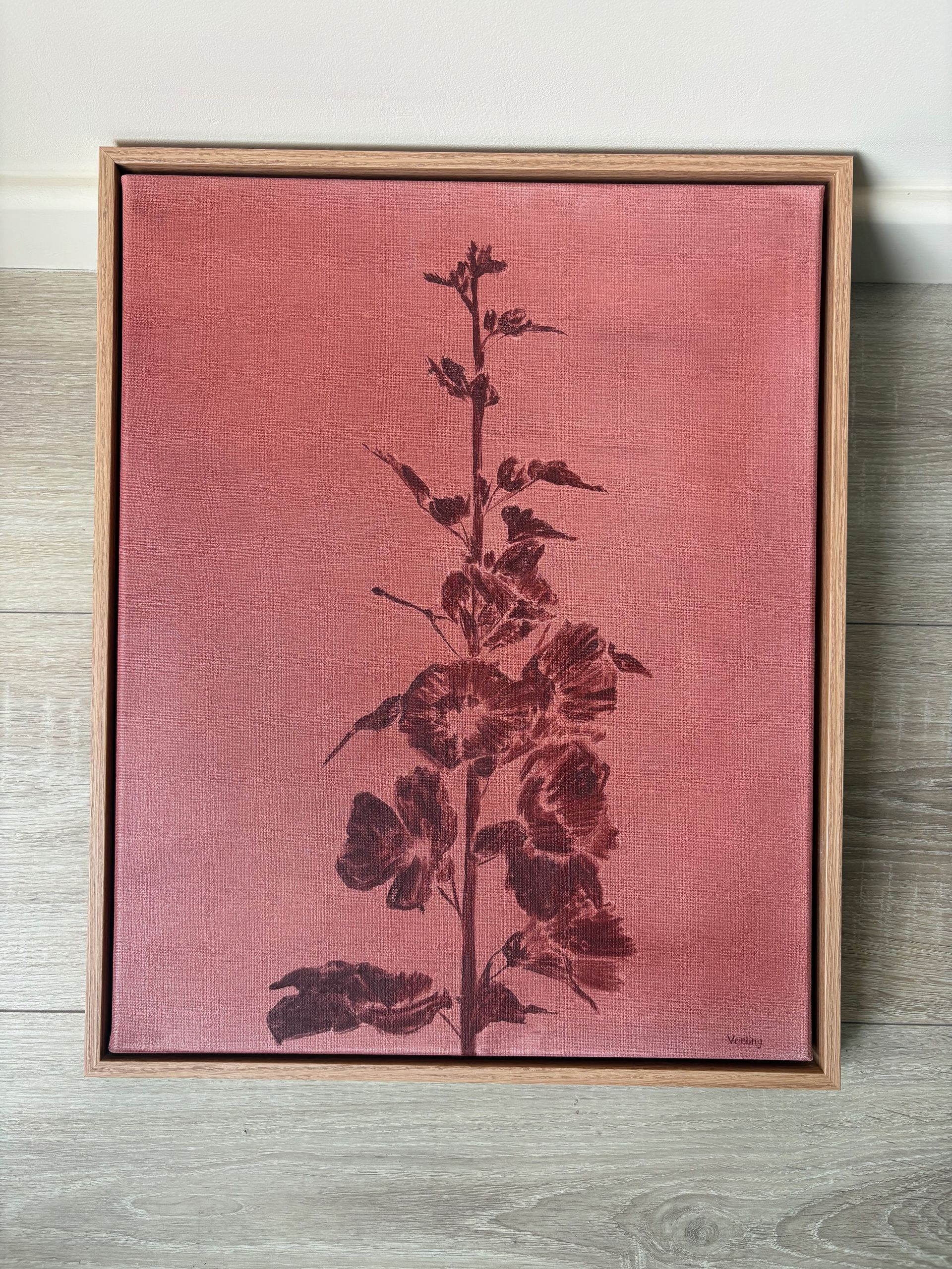 Frame for Small Canvas (Light Oak)