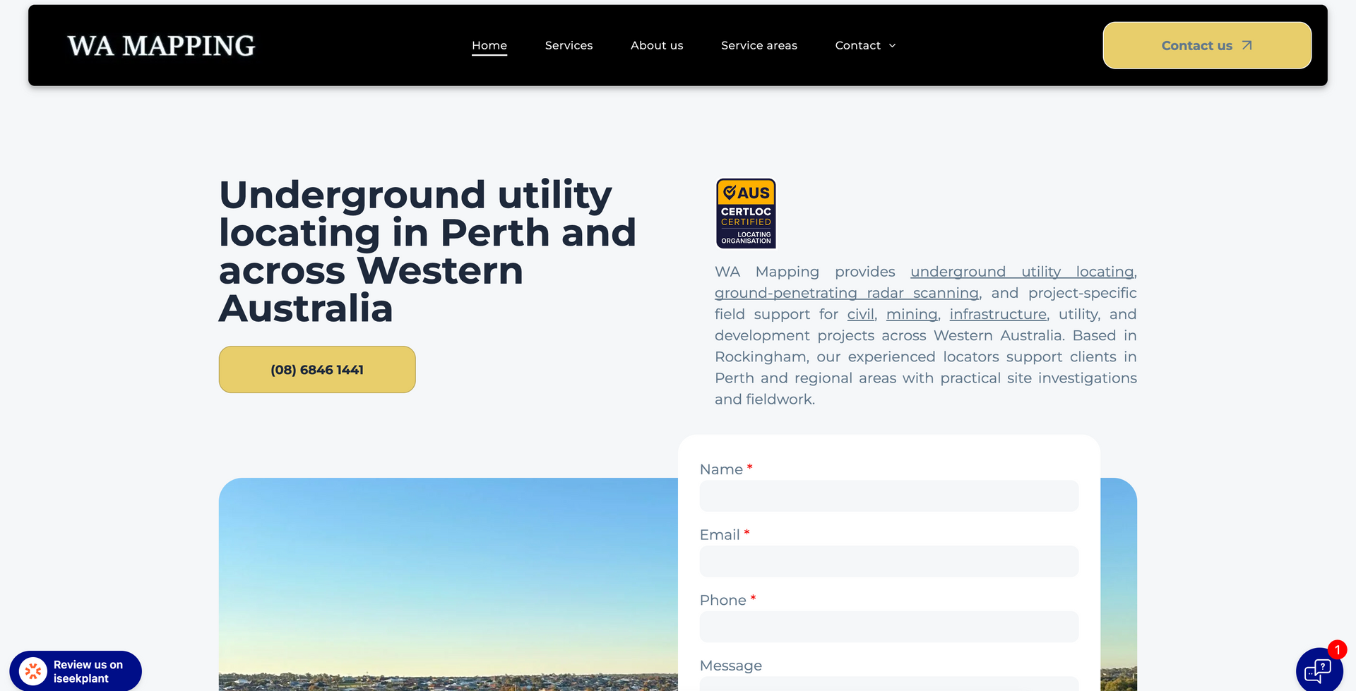 Desktop website screenshot