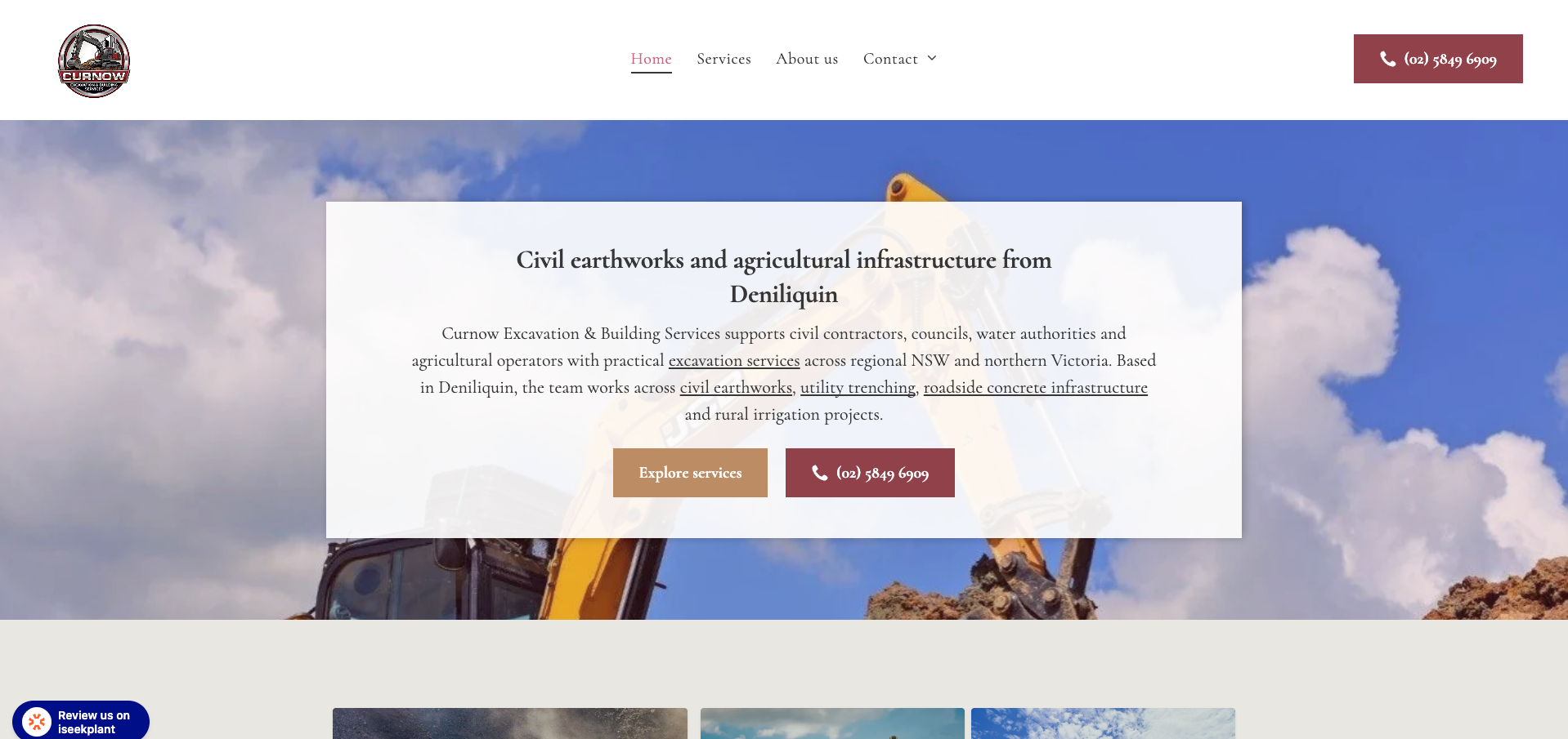 Desktop website screenshot