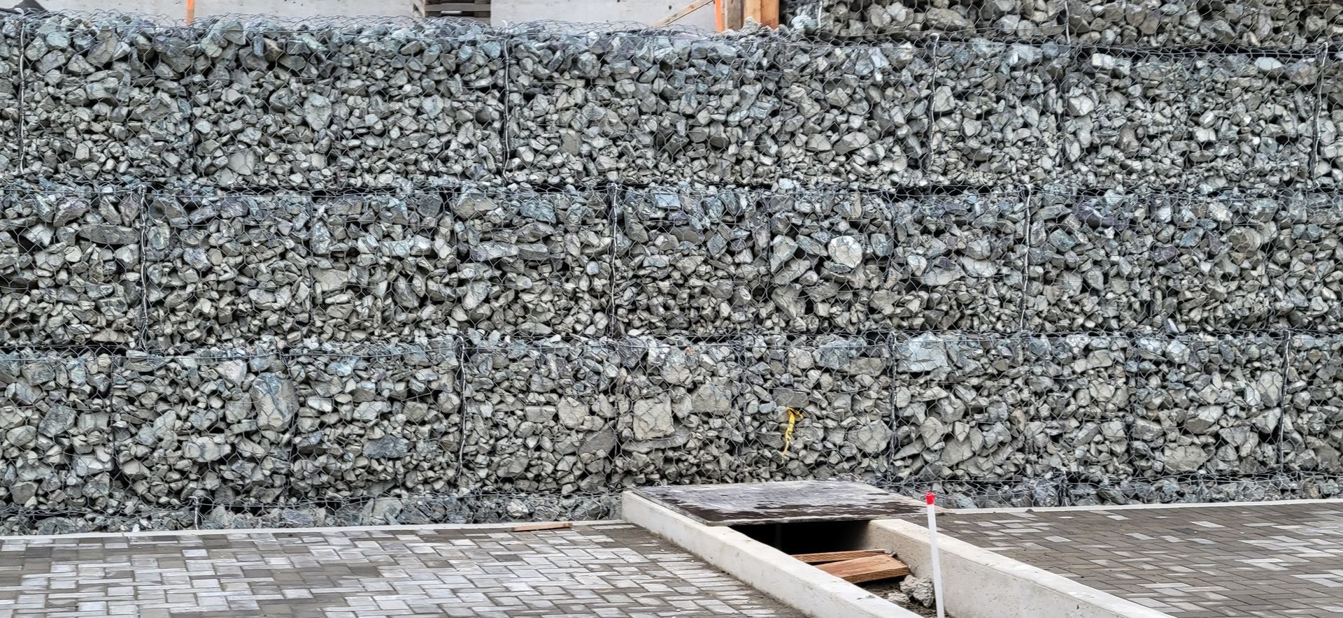 Large Gabion Retaining Wall