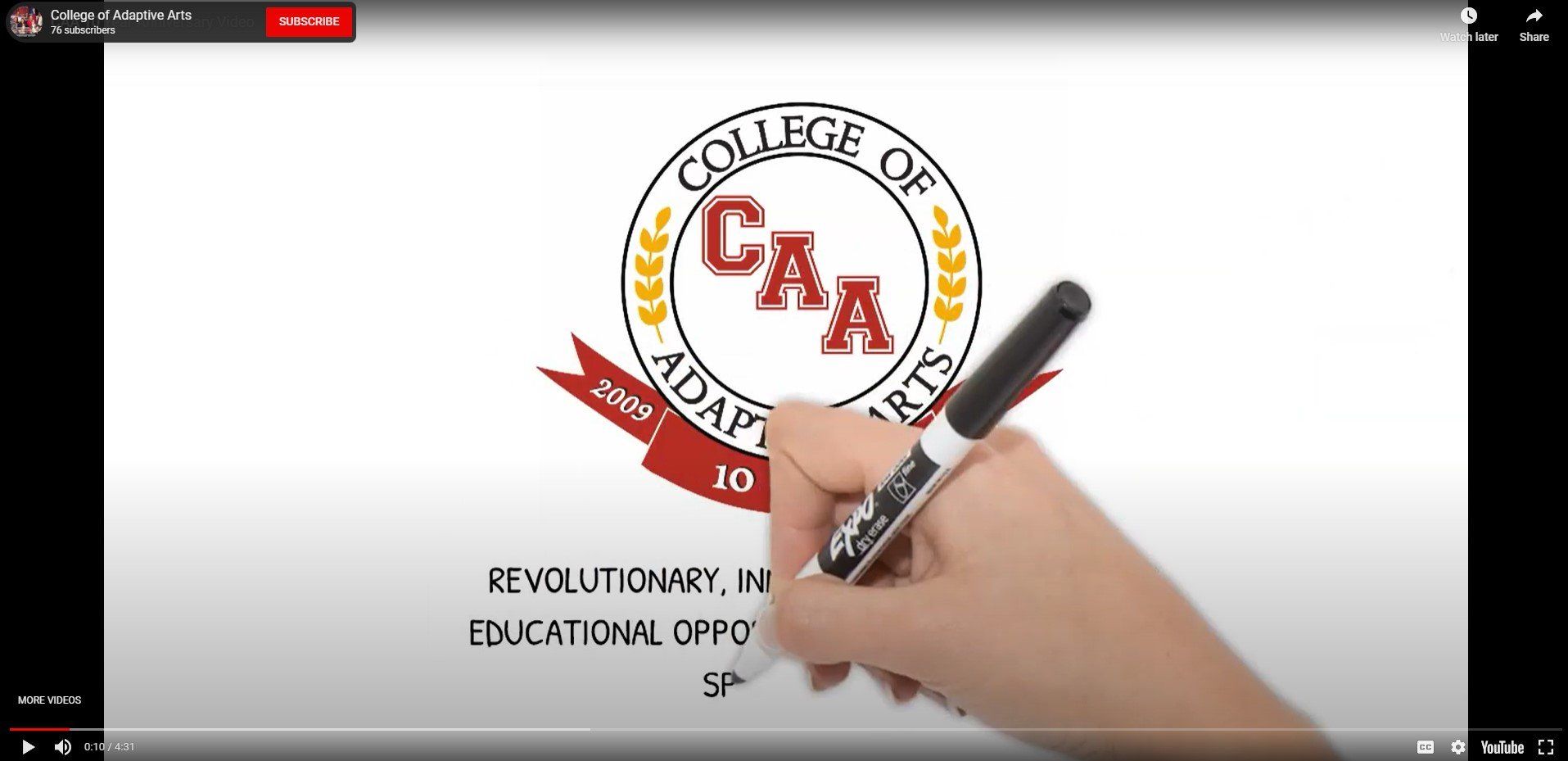 CAA 10 Year Anniversary