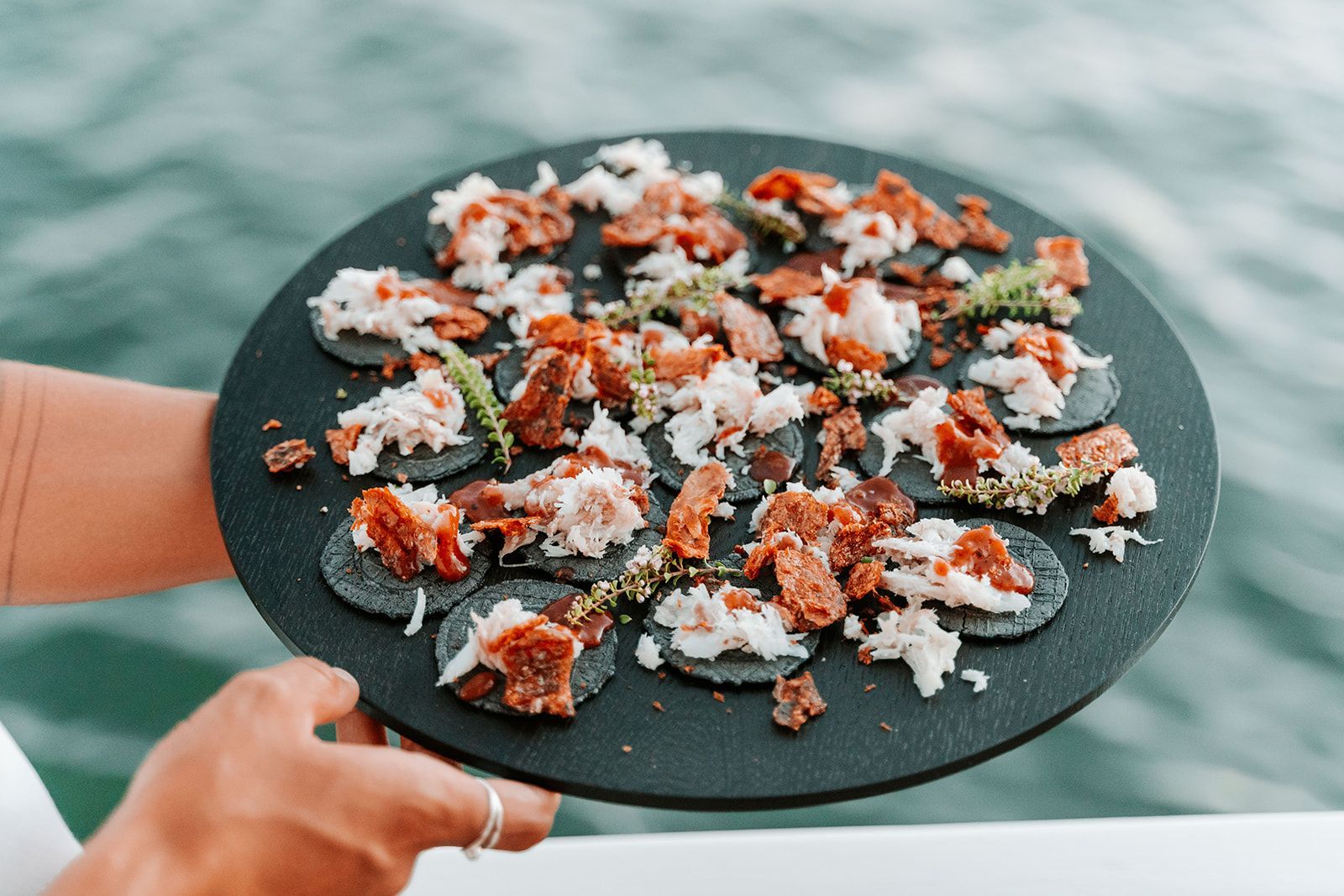 Saltwater Eco Tours, Mooloolaba Cultural Bushtucker Cruise, Native Food Experience, Canapes