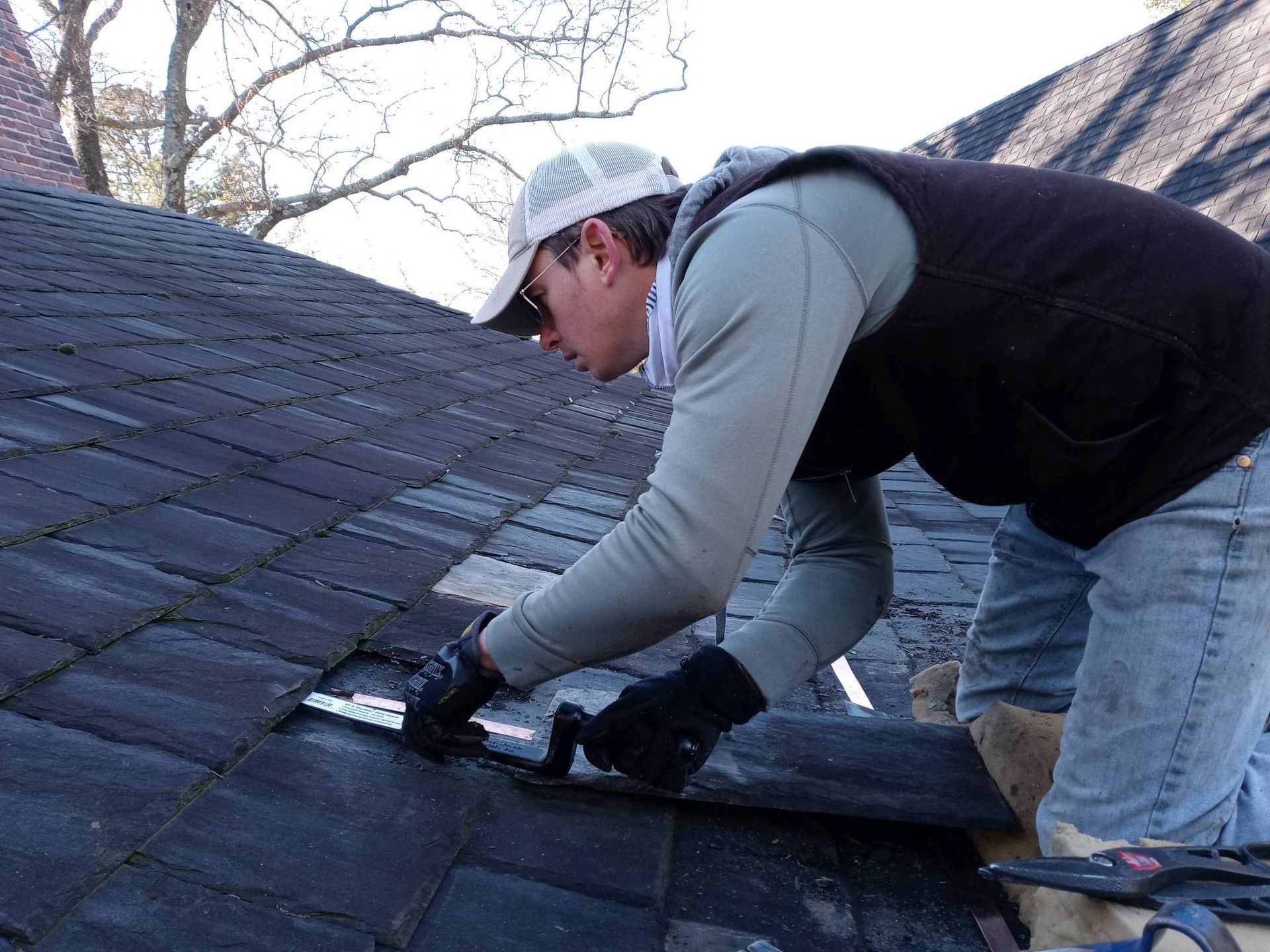 repairing a roof