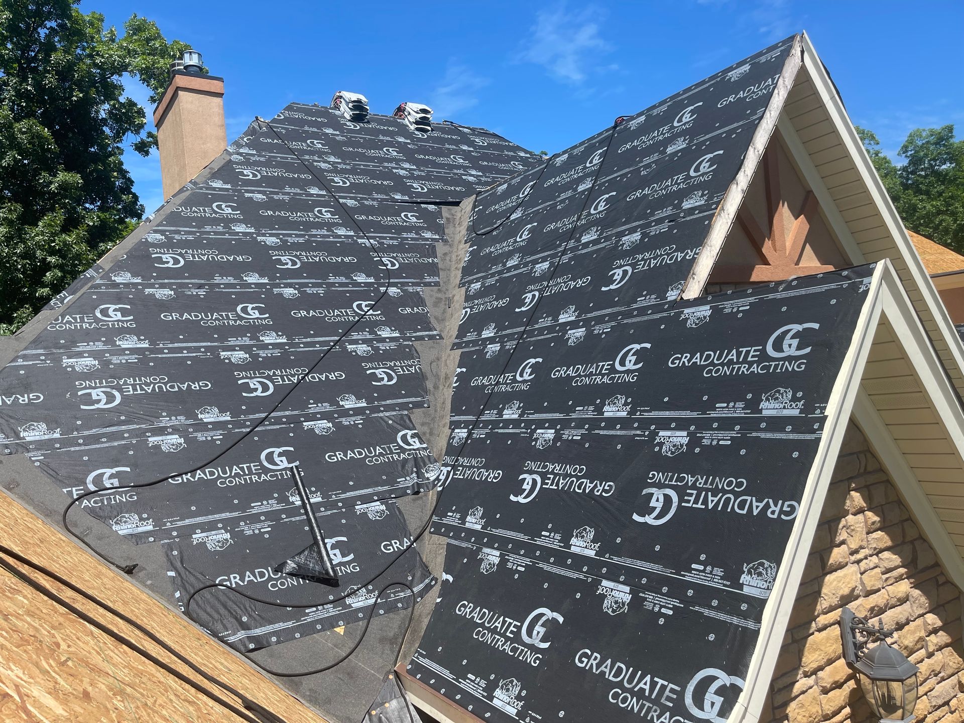 rhino u 20 synthetic felt on roof