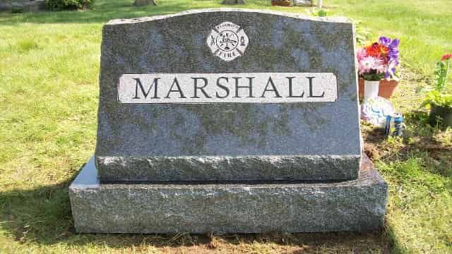 Headstone with 
