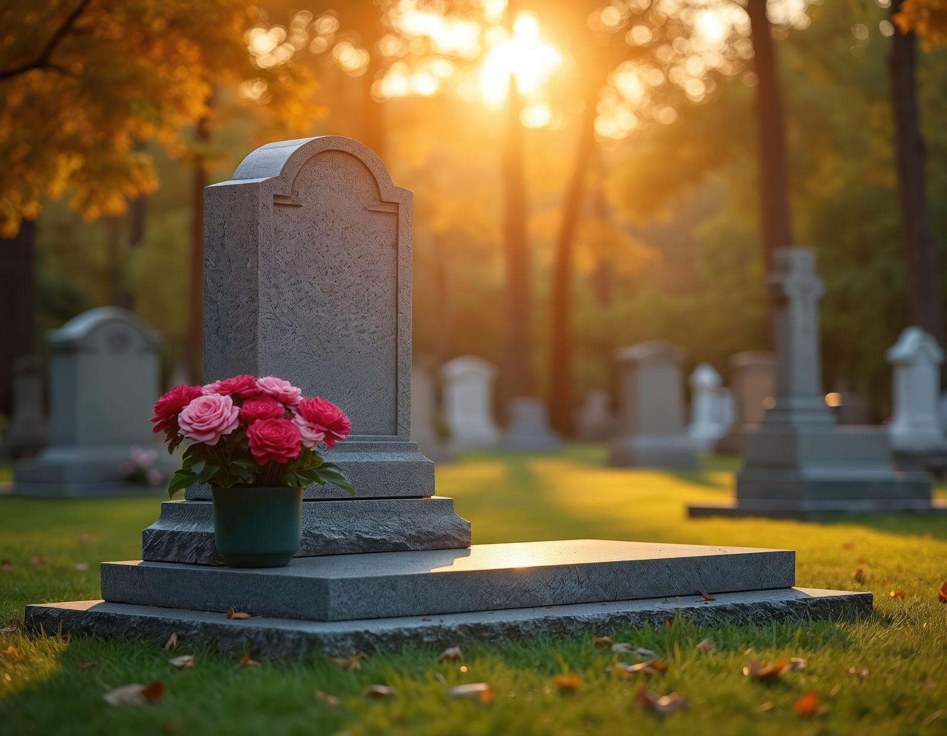 Peaceful nature scene with stone monument at sunset. Peaceful nature scene with stone monument at sunset.