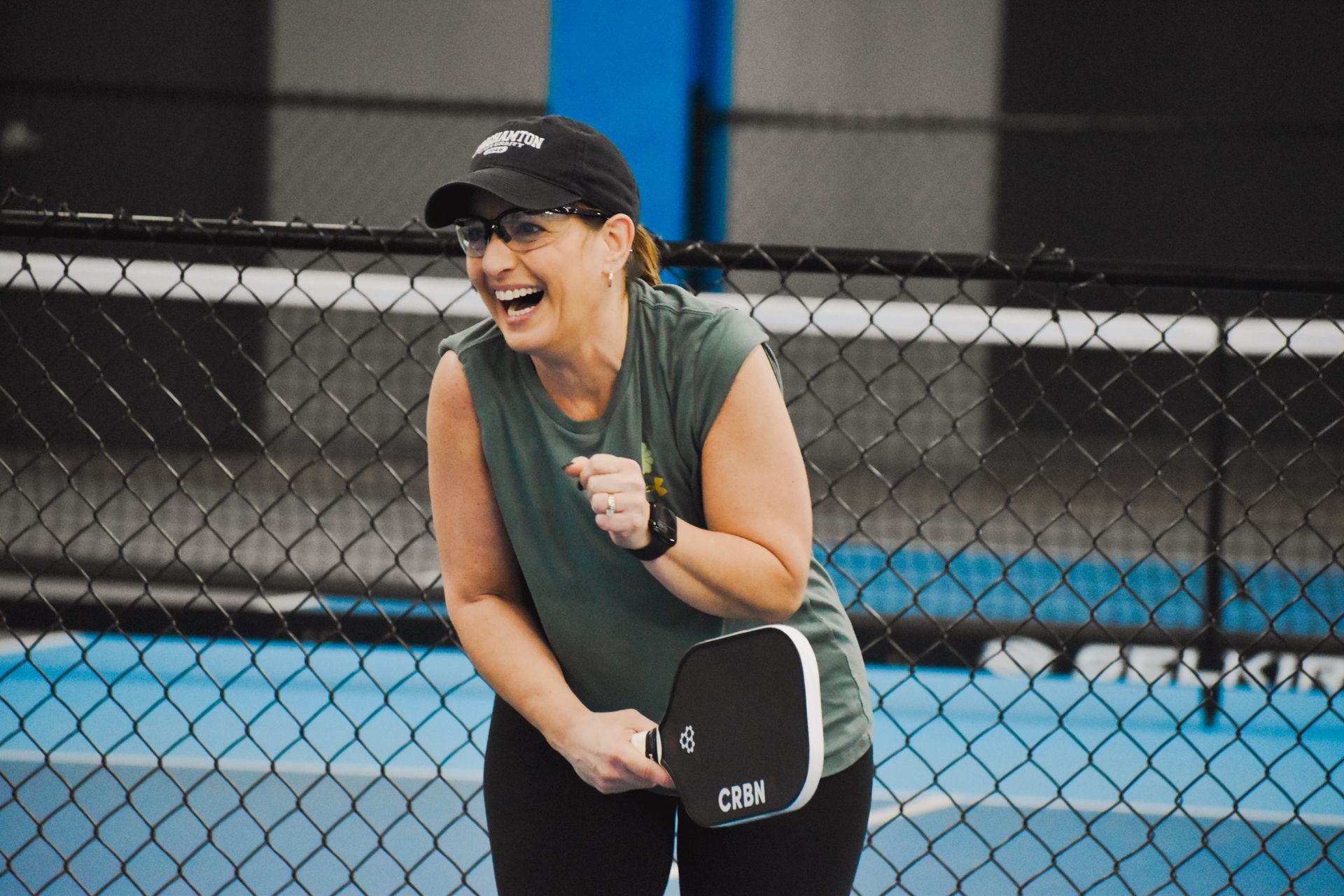 Pickleball Player Laughing