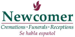 the logo for newcomer cremations funerals and receptions