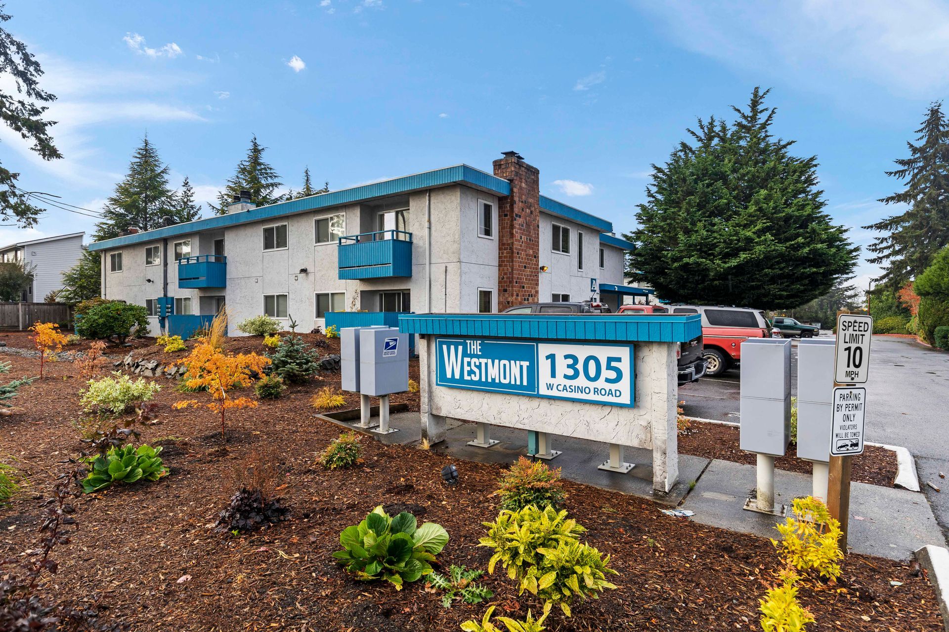 a building with a sign that says westmont 1305