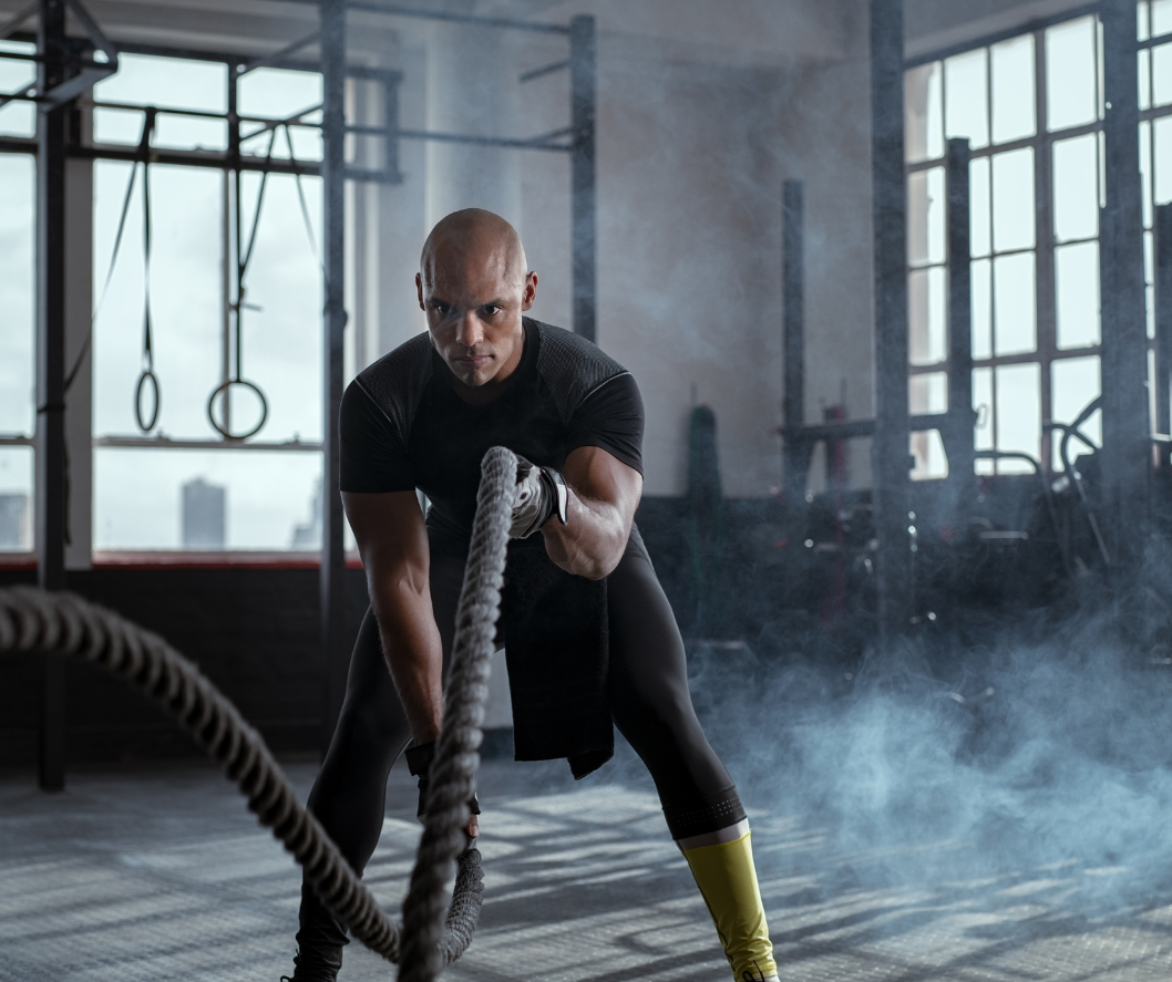 Man doing crossfit