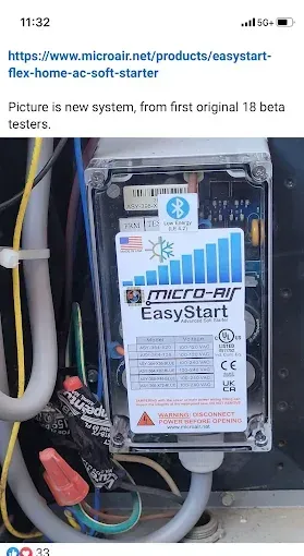Handheld photo of a utility meter box with a Landis+Gyr EasyStart device and exposed wiring inside.