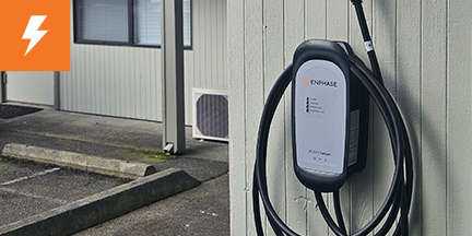 EV Charger in Tacoma, Washington.
