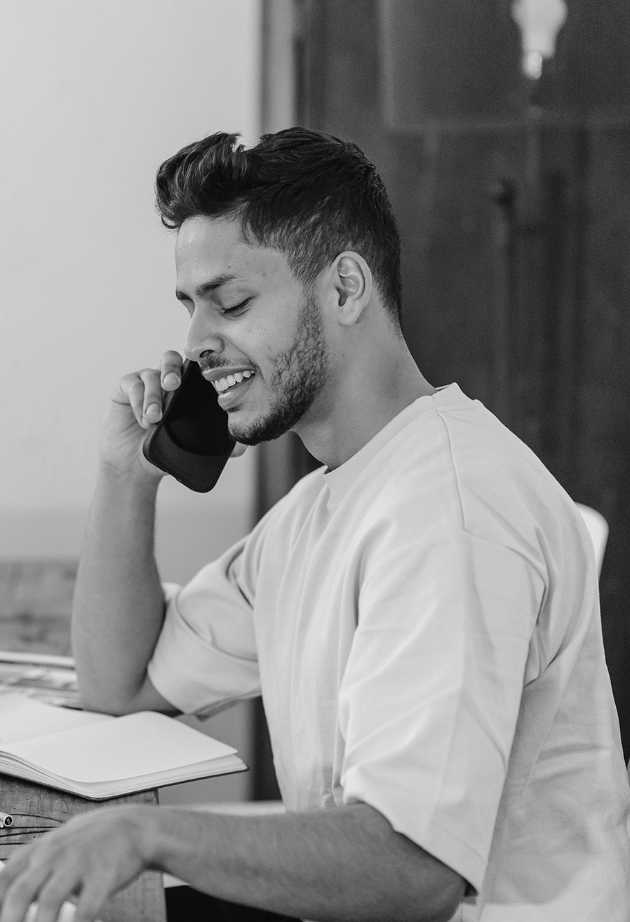 Volunteer taking donation over the phone