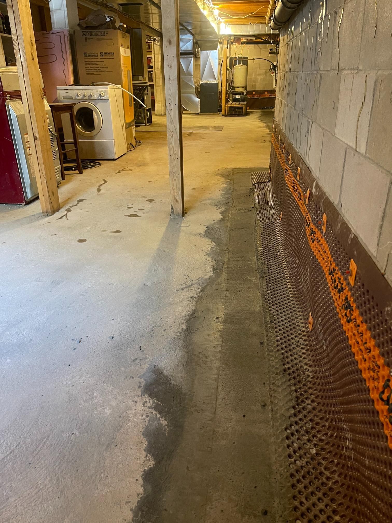 fully waterproofed basement in muskoka