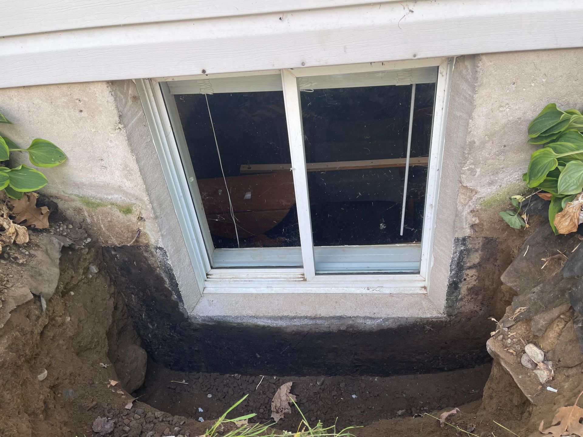 In process basement waterproofing