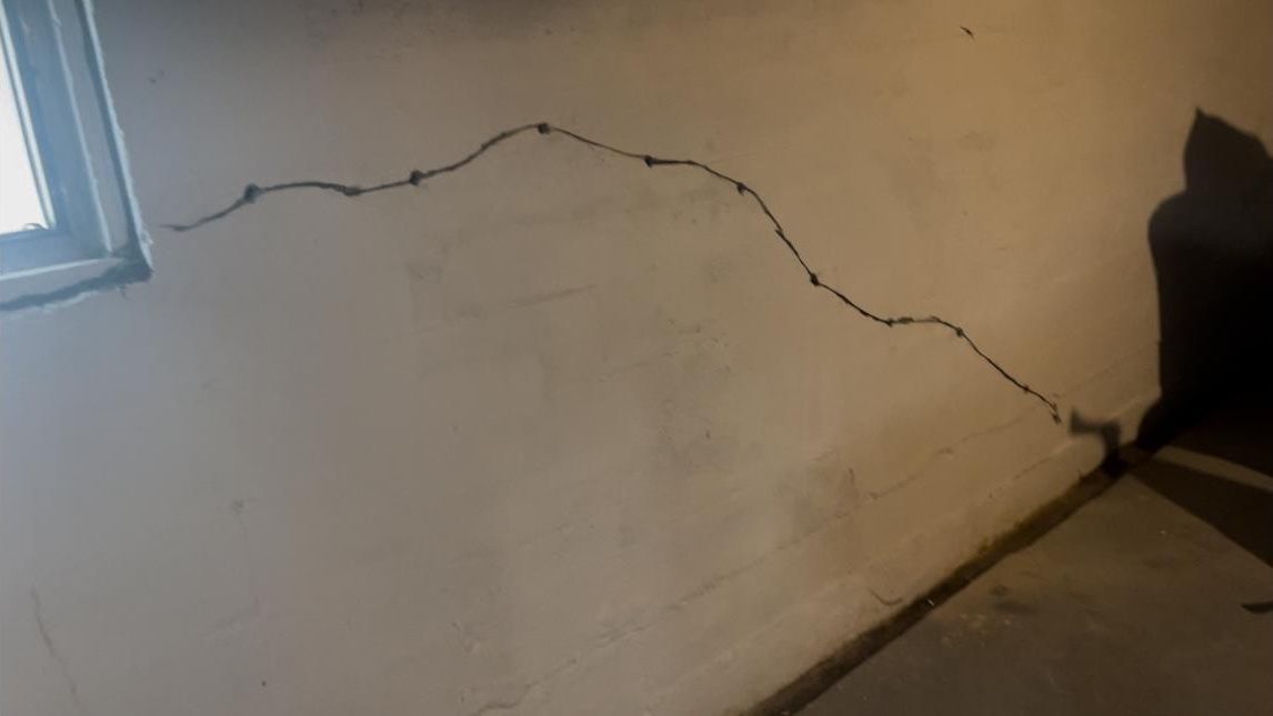 Foundation leaking through cracks