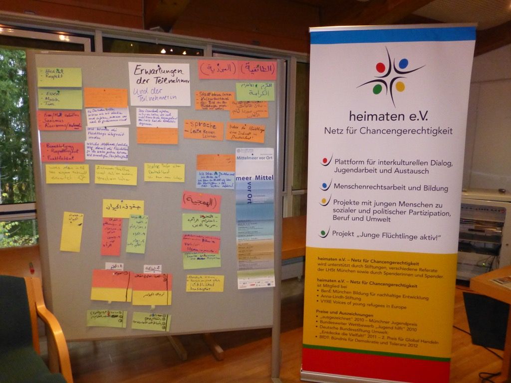 Pinnwand mit Post-its