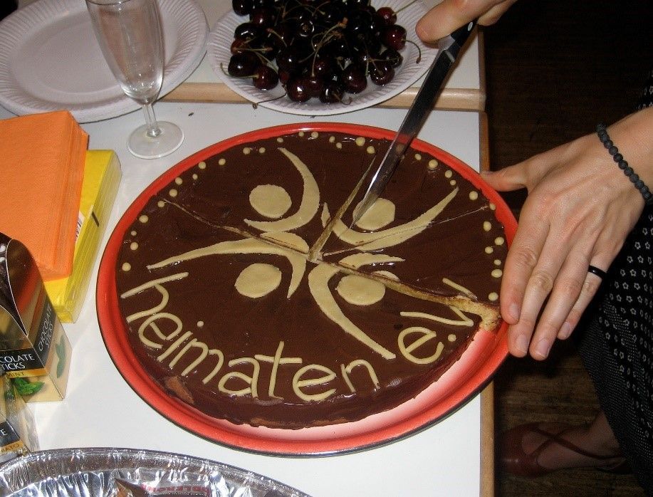Torte mit Logo von heimatene.V.
