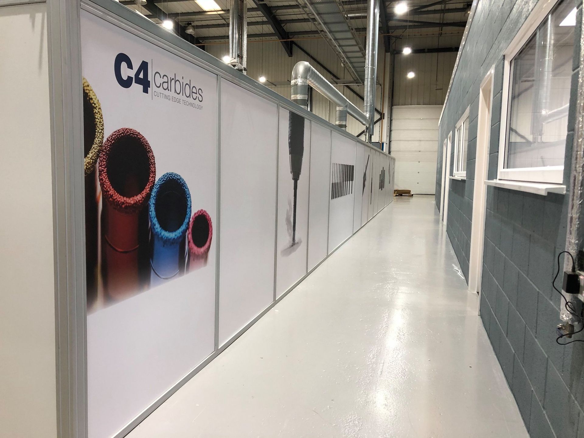 C4 Carbides large format installation